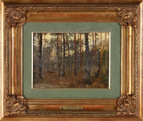 Жуковский Станислав Юлианович. Этюд «Сосновый лес» 